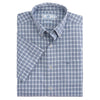 Friars Bay Plaid Intercoastal Performance Short Sleeve Shirt in Colony Blue by Southern Tide - Country Club Prep