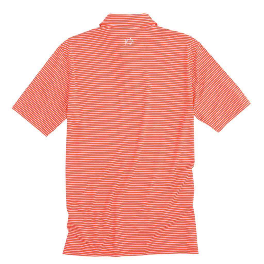 Clemson Tigers Striped Performance Polo Shirt by Southern Tide - Country Club Prep