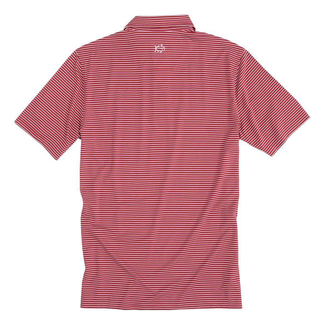 Alabama Crimson Tide Striped Performance Polo Shirt by Southern Tide - Country Club Prep