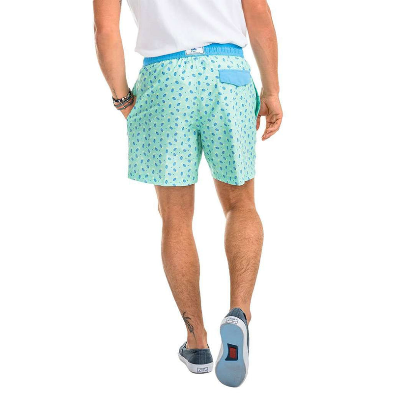 Island Root Swim Trunks in Offshore Green by Southern Tide - Country Club Prep