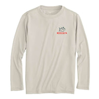 Kids Wood Flag Long Sleeve Performance T-Shirt by Southern Tide - Country Club Prep