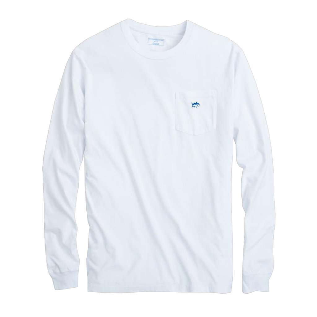 Long Sleeve Embroidered Pocket T-Shirt by Southern Tide - Country Club Prep