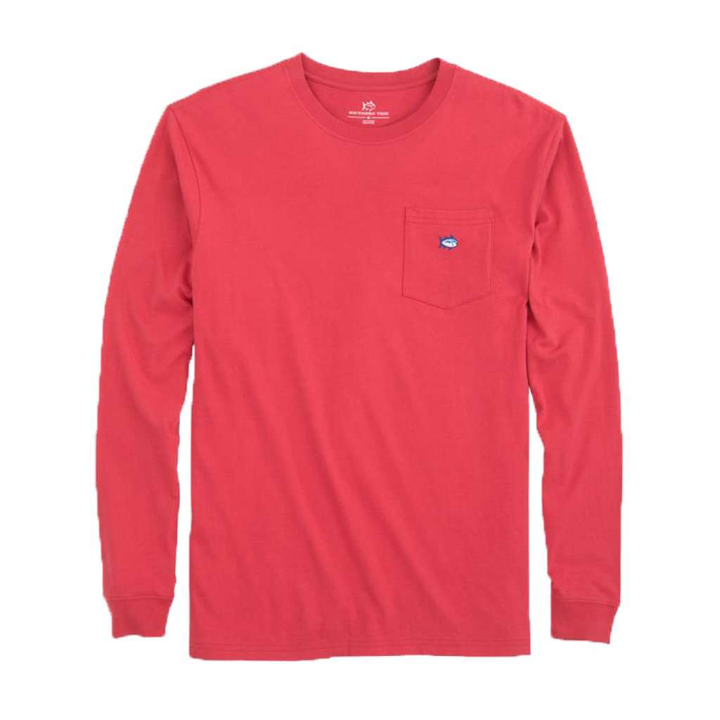 Long Sleeve Embroidered Pocket T-Shirt by Southern Tide - Country Club Prep