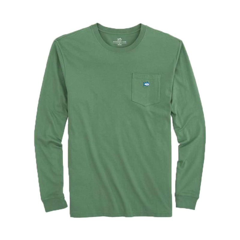 Long Sleeve Embroidered Pocket T-Shirt by Southern Tide - Country Club Prep