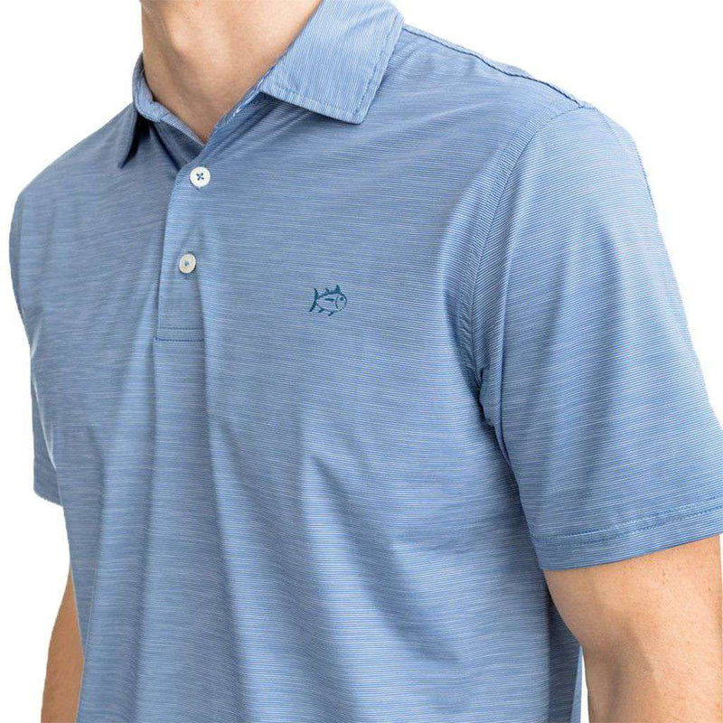 Coki Beach Striped Brrrº Performance Polo Shirt by Southern Tide - Country Club Prep