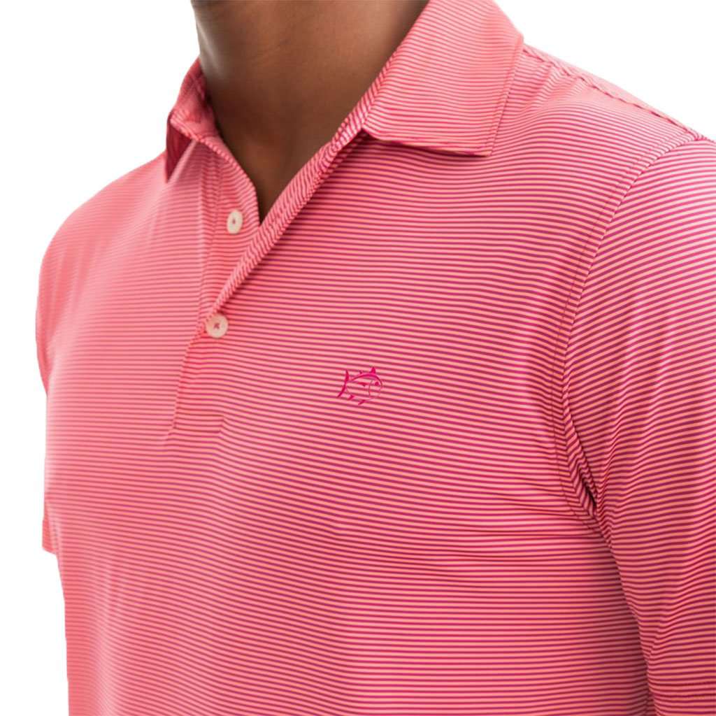 Haig Point Brrrº Performance Striped Polo Shirt by Southern Tide - Country Club Prep