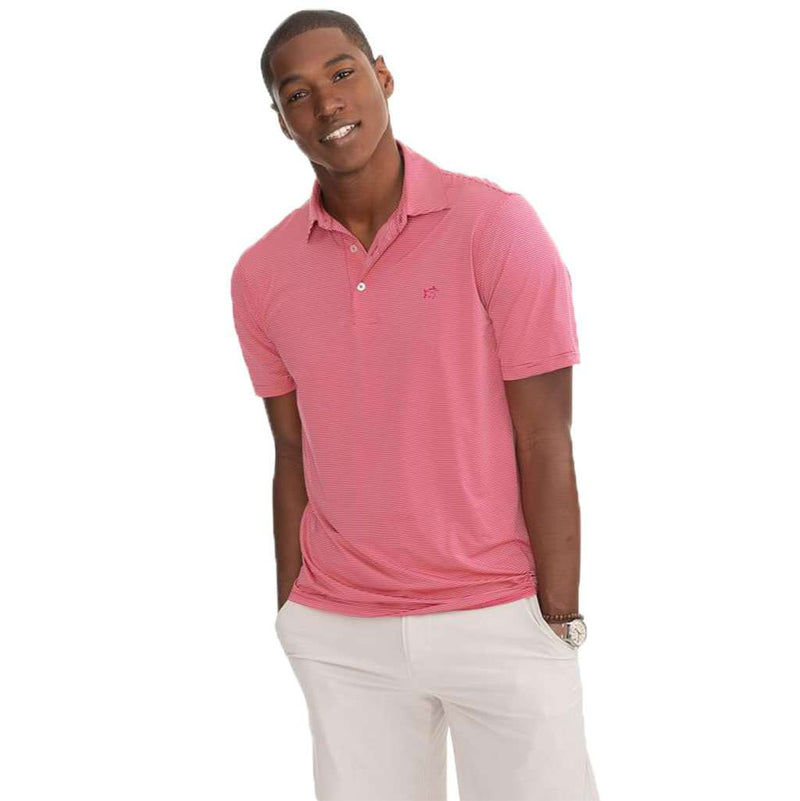 Haig Point Brrrº Performance Striped Polo Shirt by Southern Tide - Country Club Prep