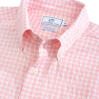 Lucayan Gingham Intercoastal Short Sleeve Button Down by Southern Tide - Country Club Prep