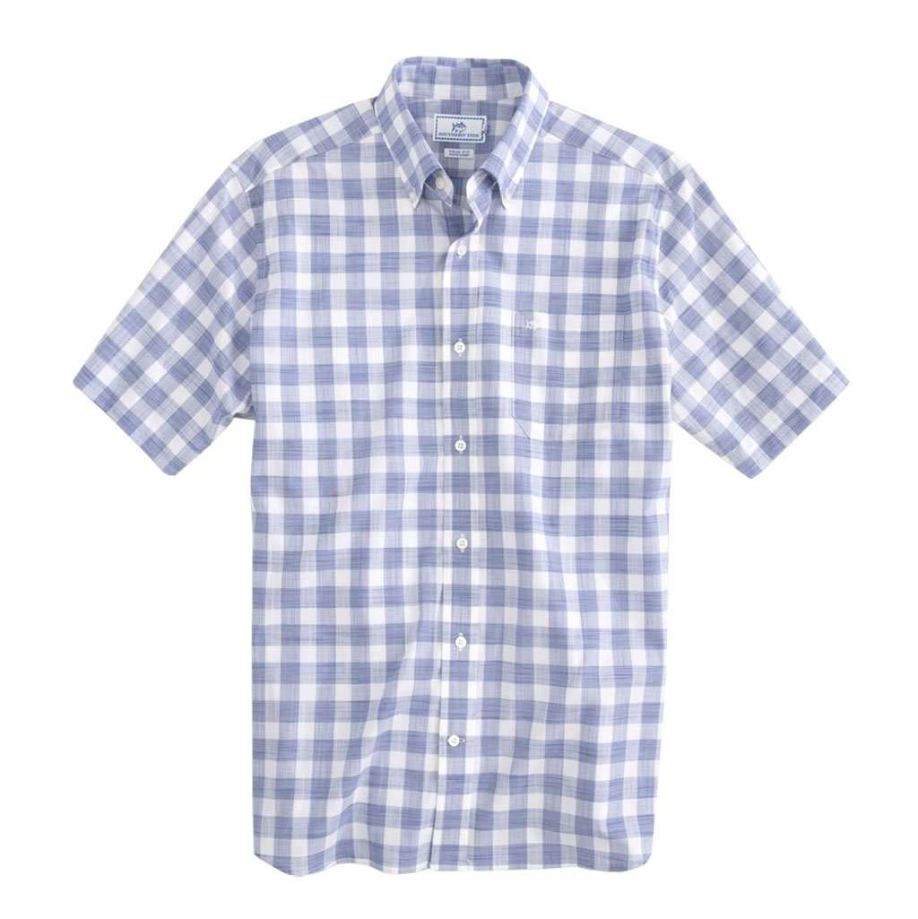 Proclamation Buffalo Check Short Sleeve Button Down by Southern Tide - Country Club Prep