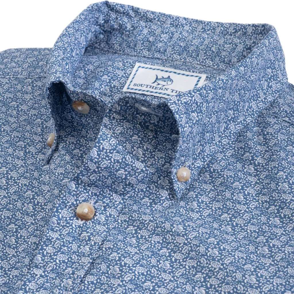 Sea Turtles Short Sleeve Button Down by Southern Tide - Country Club Prep