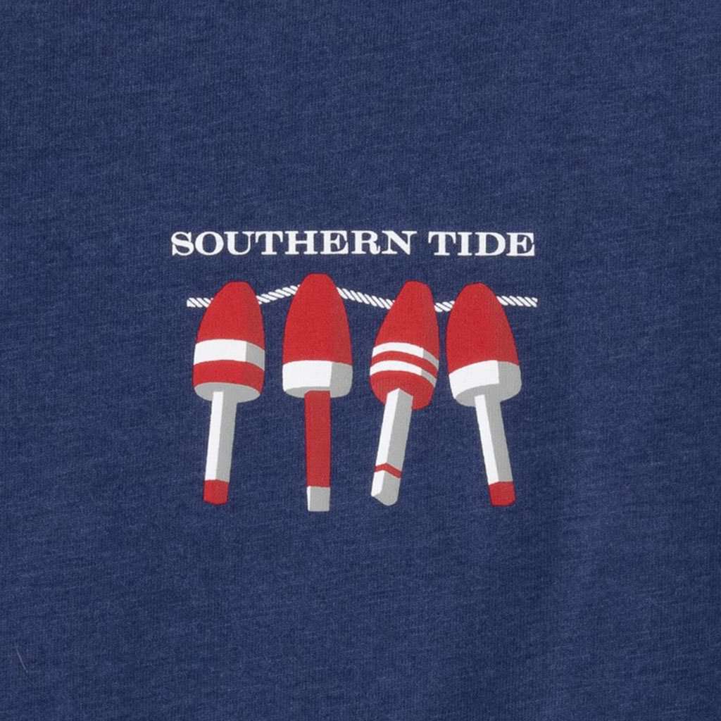 Nautical Buoys Flag Heathered T-Shirt by Southern Tide - Country Club Prep