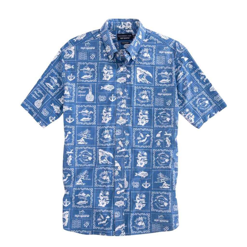 Reyn Spooner Bandana Print Intercoastal Performance Short Sleeve Shirt by Southern Tide - Country Club Prep