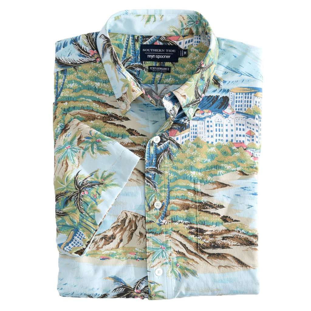 Reyn Spooner Island Time Intercoastal Performance Short Sleeve Shirt by Southern Tide - Country Club Prep