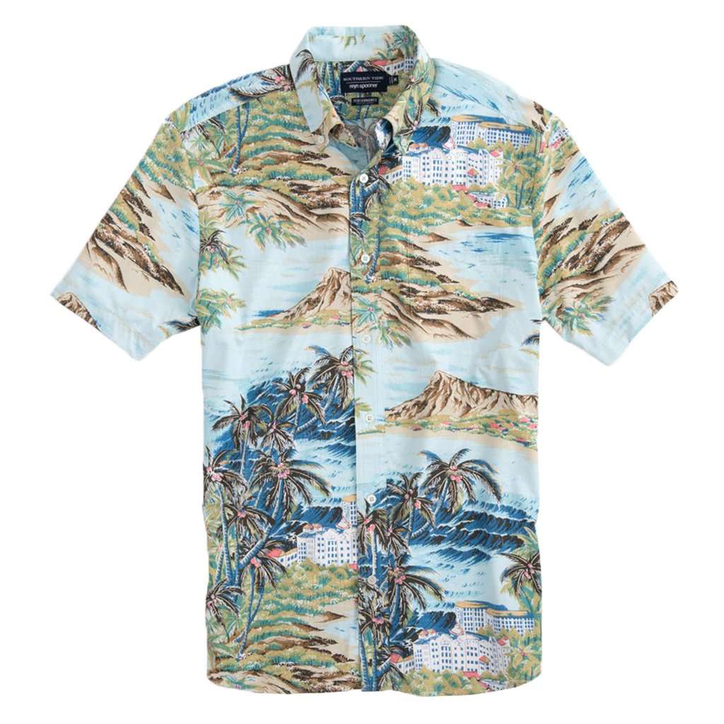 Reyn Spooner Island Time Intercoastal Performance Short Sleeve Shirt by Southern Tide - Country Club Prep