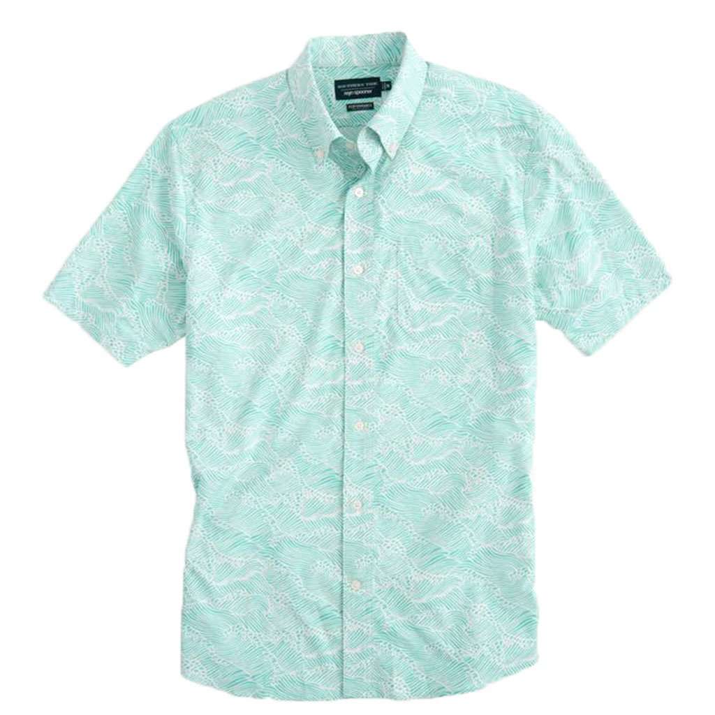 Southern Tide Reyn Spooner Wave Print Intercoastal Performance Sport ...