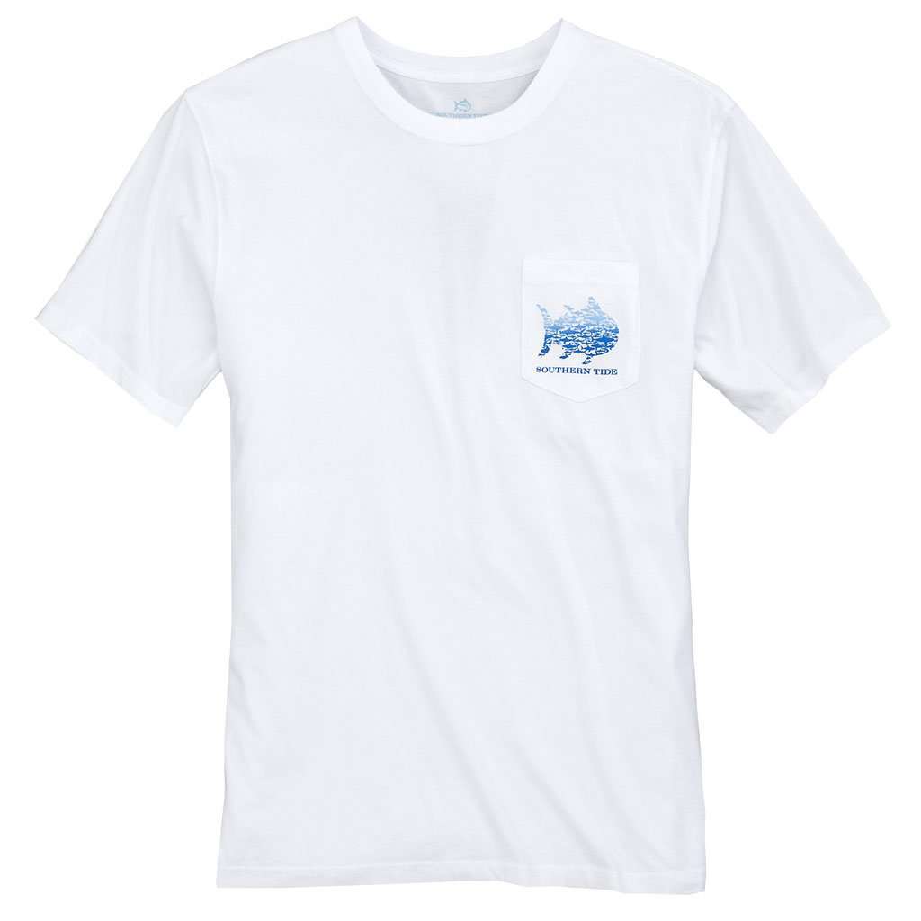 School of Sharks Tee in Classic White by Southern Tide - Country Club Prep