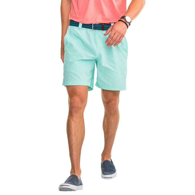 Shoreline Short in Offshore Green by Southern Tide - Country Club Prep