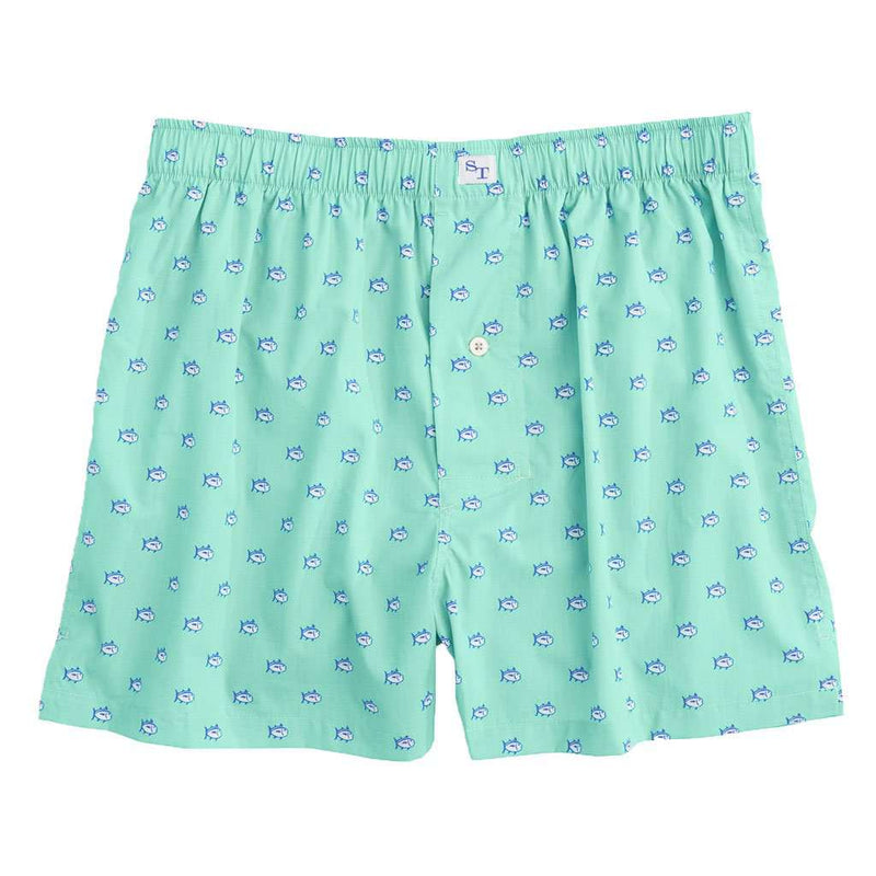 Skipjack Boxer in Offshore Green by Southern Tide - Country Club Prep