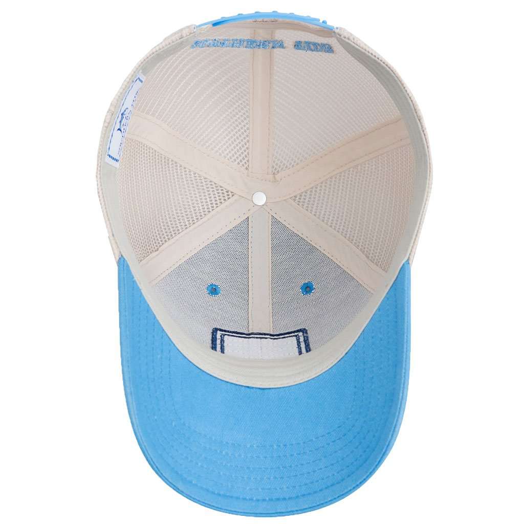 Skipjack Fly Patch Trucker Hat in Ocean Channel by Southern Tide - Country Club Prep