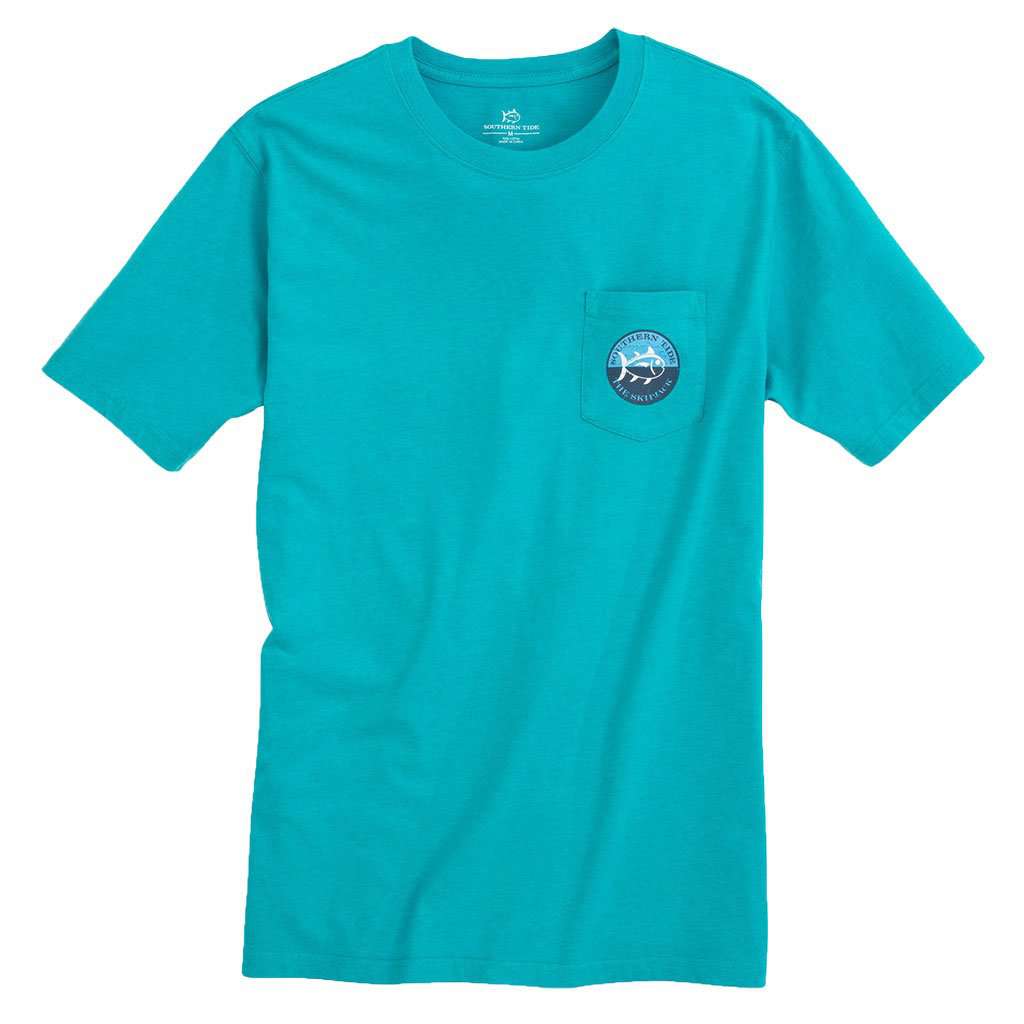 Skipjack Stamp T-Shirt in Tidal Wave by Southern Tide - Country Club Prep
