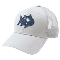 Skipjack State Trucker Hat - SC in Grey by Southern Tide - Country Club Prep