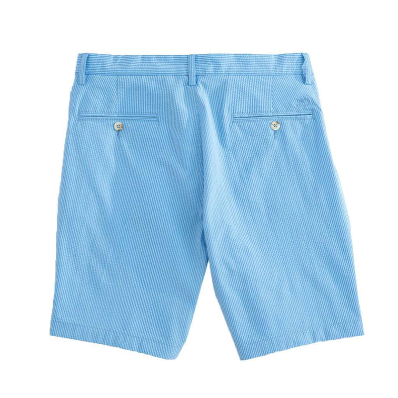 Tonal Seersucker Skipjack Short in Ocean Channel by Southern Tide - Country Club Prep