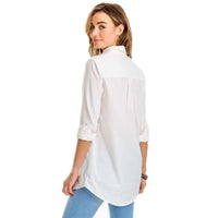 Kasey White Seersucker Tunic by Southern Tide - Country Club Prep