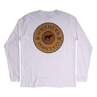 Shotgun Shell Long Sleeve Tee in White by Southern Point - Country Club Prep