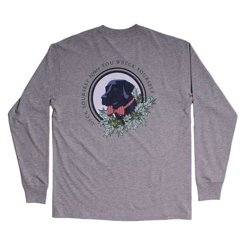 Deck Yourself Long Sleeve Tee in Grey by Southern Proper - Country Club Prep