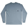 Deck Yourself Long Sleeve Tee in Shale Blue by Southern Proper - Country Club Prep