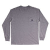 Deck Yourself Long Sleeve Tee in Grey by Southern Proper - Country Club Prep