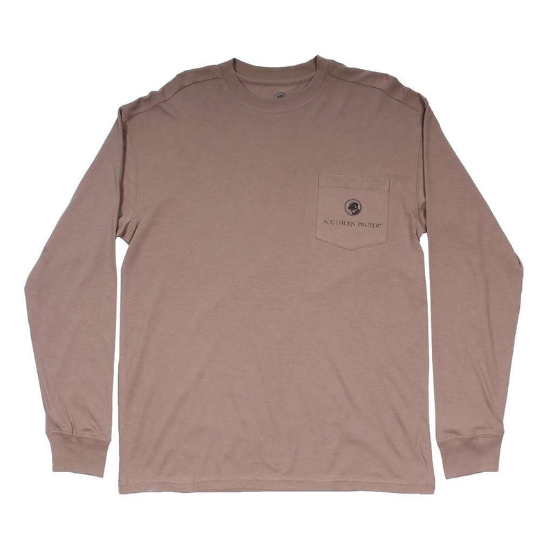 Hunt Club Long Sleeve Tee in Cashew by Southern Proper - Country Club Prep