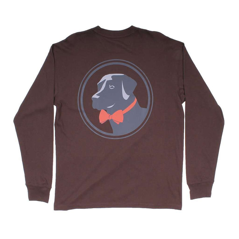Original Logo Long Sleeve Tee in Bark by Southern Proper - Country Club Prep