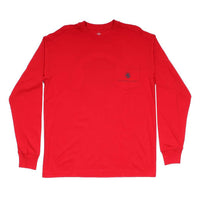 Original Logo Long Sleeve Tee in Cherry by Southern Proper - Country Club Prep