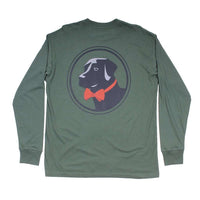 Original Logo Long Sleeve Tee in Duck Green by Southern Proper - Country Club Prep