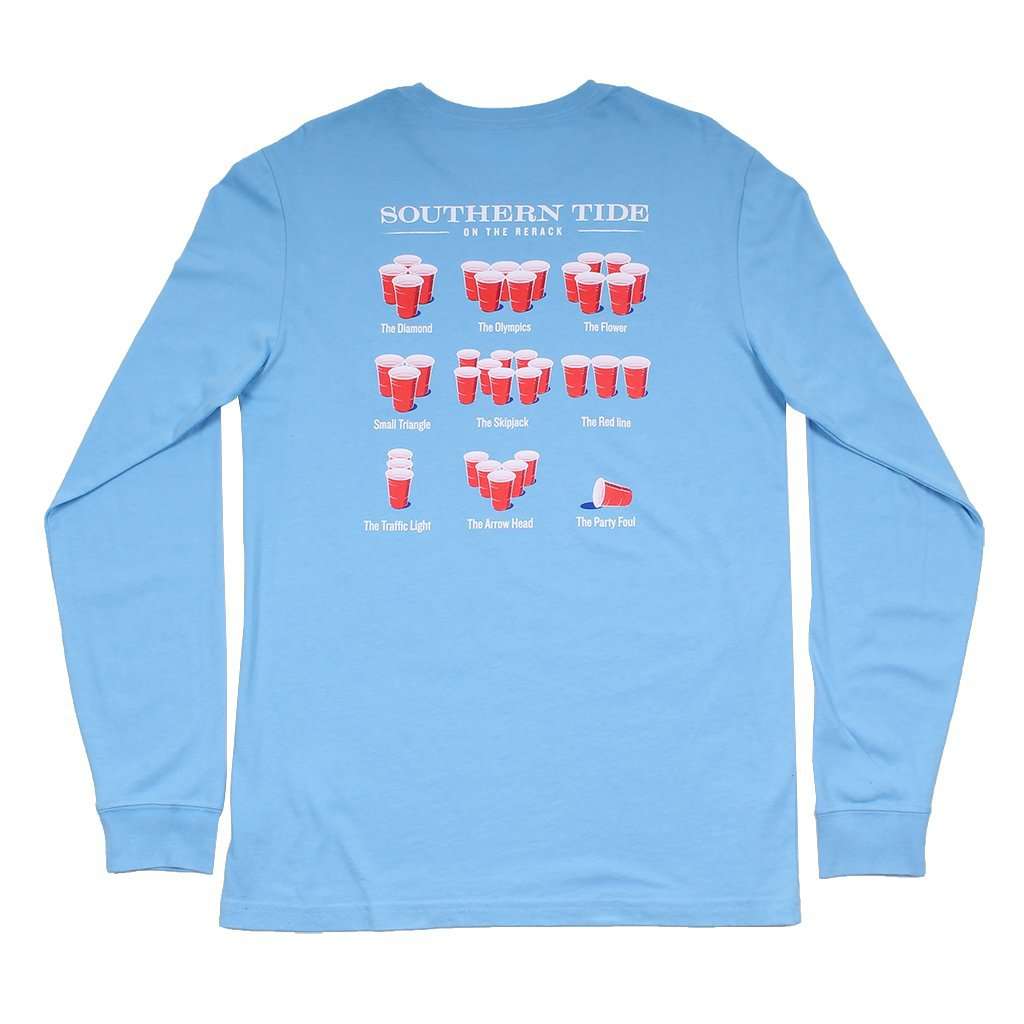 Rerack 2.0 Long Sleeve T-Shirt in Ocean Channel by Southern Tide - Country Club Prep