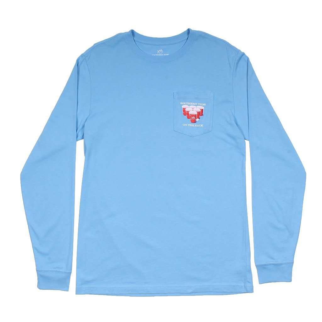 Rerack 2.0 Long Sleeve T-Shirt in Ocean Channel by Southern Tide - Country Club Prep