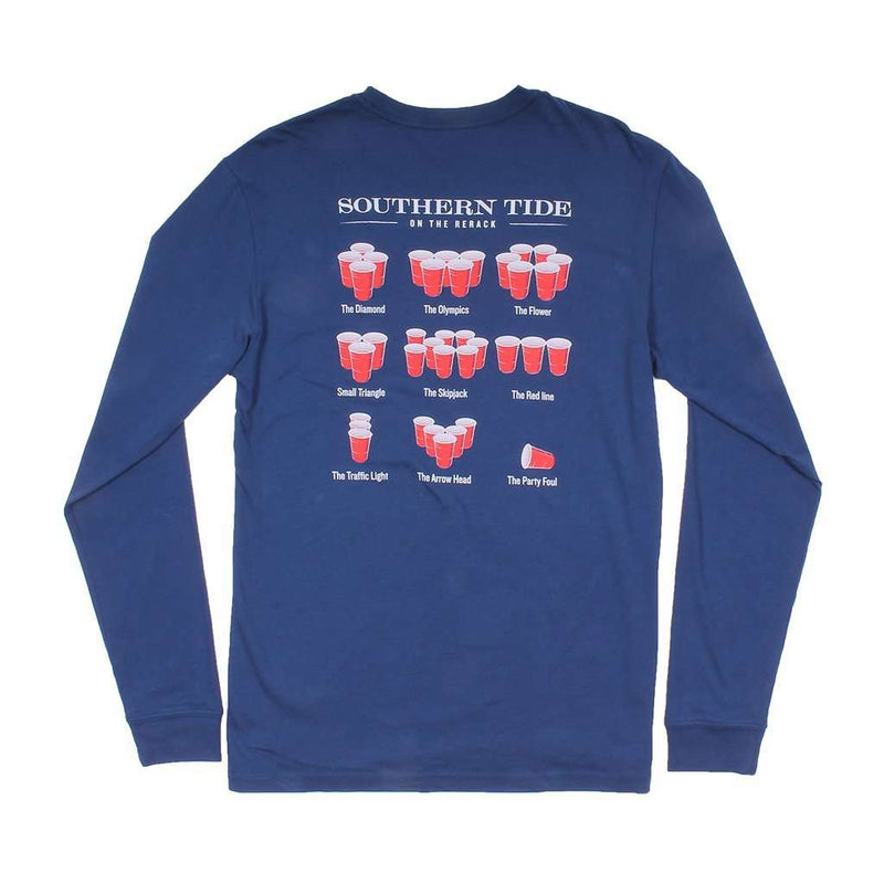 Rerack 2.0 Long Sleeve T-Shirt in Yacht Blue by Southern Tide - Country Club Prep