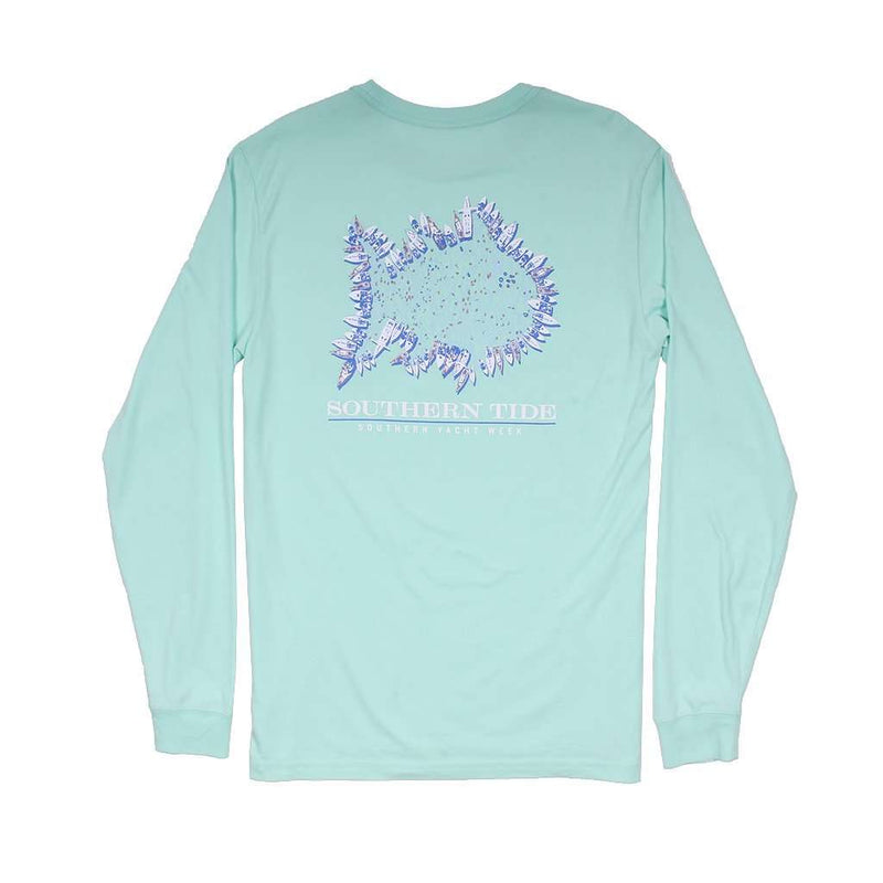 Southern Yacht Week Long Sleeve T-Shirt in Offshore Green by Southern Tide - Country Club Prep