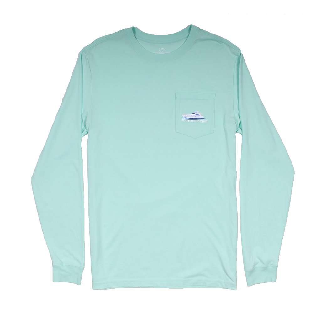 Southern Yacht Week Long Sleeve T-Shirt in Offshore Green by Southern Tide - Country Club Prep