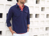 Long Sleeve Players Shirt in Peacoat Navy by Criquet - Country Club Prep