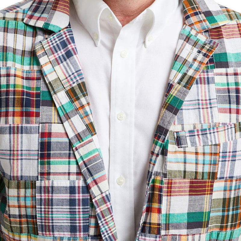 Spinnaker Blazer in Osterville Patch Madras by Castaway Clothing - Country Club Prep