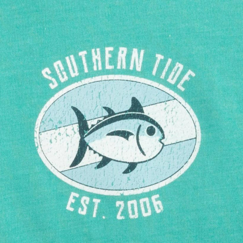 Weathered Label Heathered Tee Shirt by Southern Tide - Country Club Prep