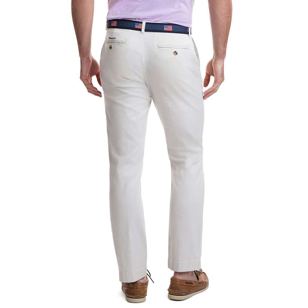 Stretch Breaker Pants in Stone by Vineyard Vines - Country Club Prep