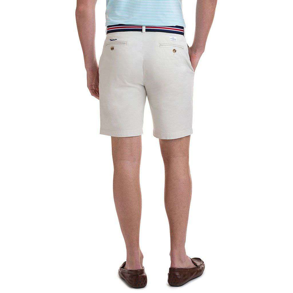 9 Inch Stretch Breaker Shorts in Stone by Vineyard Vines - Country Club Prep