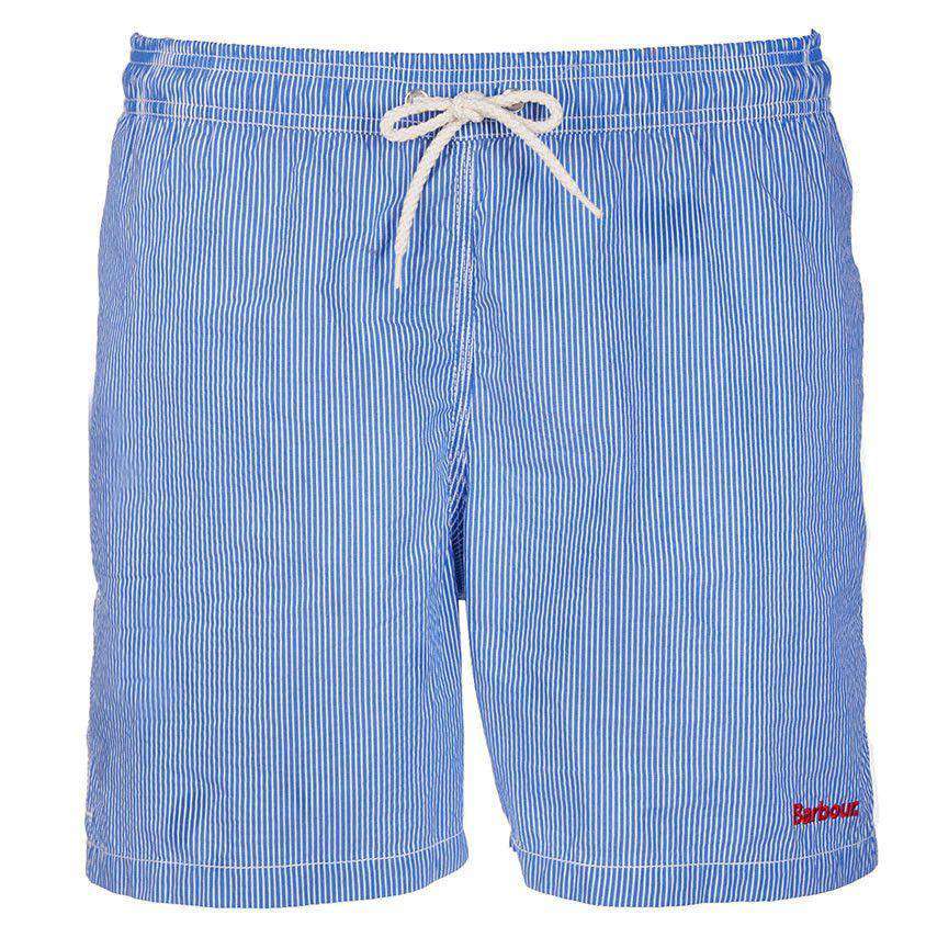 Striped Swimming Short in Blue by Barbour - Country Club Prep