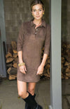 Suede Everywhere Dress in Brown by Gretchen Scott Designs - Country Club Prep