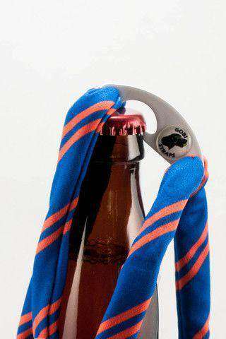 Blue & Orange Bottle Opener Striped Sunglass Straps by Gobi Straps - Country Club Prep
