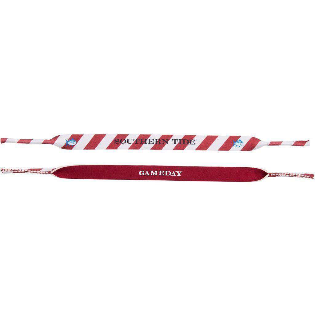 Collegiate Sunglass Straps in Crimson & White by Southern Tide - Country Club Prep