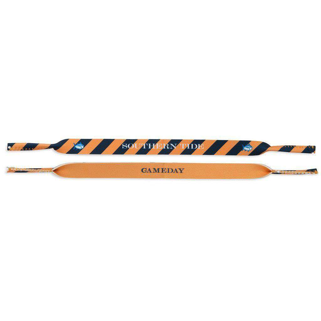 Collegiate Sunglass Straps in Orange and Navy by Southern Tide - Country Club Prep